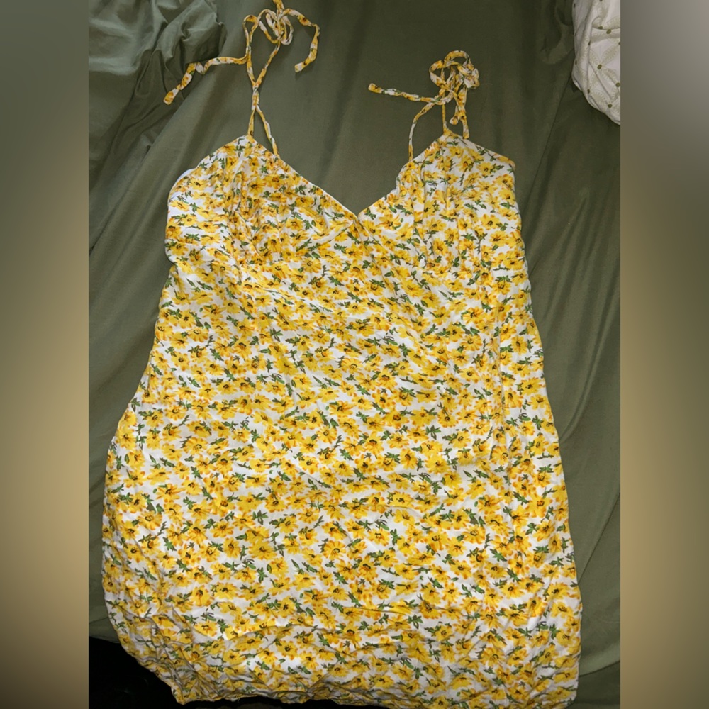 Yellow Floral Dress